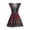 Red, variant on CHUMUD Summer Dresses for Women Boho Floral Sleeveless Mini Dress V-Neck A-Line Retro Short Dress Vacation