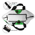 thumbnail image 4 of Balery Buffalo Plaid Green Black Bolsa Tote Estilo Estético con Cremalleras, Bolsa de Hombro, Bolsa de Compras Grande y Plegable, 4 of 8