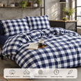 Washedton Duvet Cover Set 2-piece Check - Walmart.com