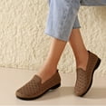 thumbnail image 2 of Brown Women Casual Wedge Heels Open Toe Round Toe Thick Sole For Outdoor Indoor Walking Comfortable Beach Footwear Spring Fashion, 2 of 8