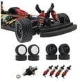 thumbnail image 4 of Vogacara Control remoto Car Racing Vehicle Upgrade Part Supplies Reemplazo para UDI 1601 1602 SG1603 1604 Negro 4 Piezas Neumáticos Type2 NO2 Vogacara FN010308-04, 4 of 6