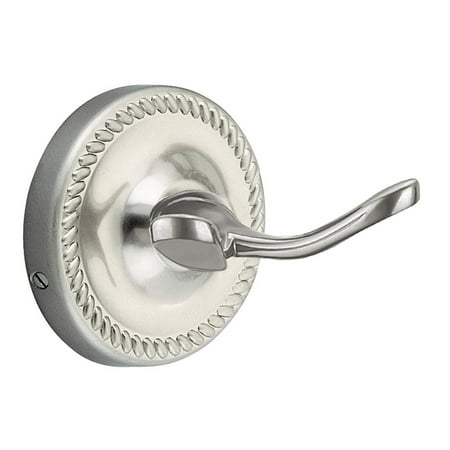 - Design House 532648 Hamilton Double Robe Hook, Satin Nickel