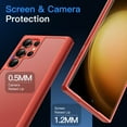 thumbnail image 6 of JETech Matte Case for Samsung Galaxy S23 Ultra 5G 6.8-Inch, Frosted Translucent Back Protective Slim Phone Cover, Anti-Fingerprints (Red), 6 of 7