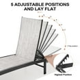 thumbnail image 4 of Pellebant Set of 3 Outdoor Chaise Lounge Aluminum Adjustable Patio Chairs With Table,Beige, 4 of 10