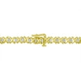 thumbnail image 4 of 10k Yellow Gold 4 cttw Brilliant Round-Cut Diamond Graduating Riviera Statement Necklace (H-I Color, I2-I3 Clarity), 4 of 8