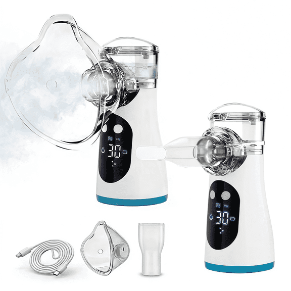 BESLY Portable Ultrasonic Humidifier Cool Mist Steam Inhaler USB Rechargeable for Travel Office Home