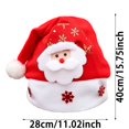 thumbnail image 2 of Leeye 3D Christmas Hats Santa Reindeer Bear Snowman Xmas Party Hat Holiday for Adult 40cm 1pc, 2 of 5