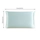 thumbnail image 3 of Funda de almohada de seda de morera Funda de almohada transpirable de 2 lados Funda de almohada de color sólido para la piel del cabello, Verde, 51x36cm kenally HA003379-02, 3 of 7
