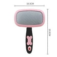 thumbnail image 2 of Brosse à Lisser Grande, Brosse Flexible à Rotation à 360 Degrés pour Chien à Longues Poils, Brosse à Lisser pour Chien et Chat, Brosse à Lisser pour Animaux (Grande, Bleue) Rose, 2 of 2