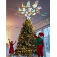 Christmas Tree Topper Lighted Star with 6 Projected Patterns,3D Hollow ...