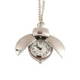 thumbnail image 1 of Silver Tone Ladybug Beetle ANTI-TARNISH Pocket Watch Necklace Pendant Watch-LB-S-6, 1 of 9