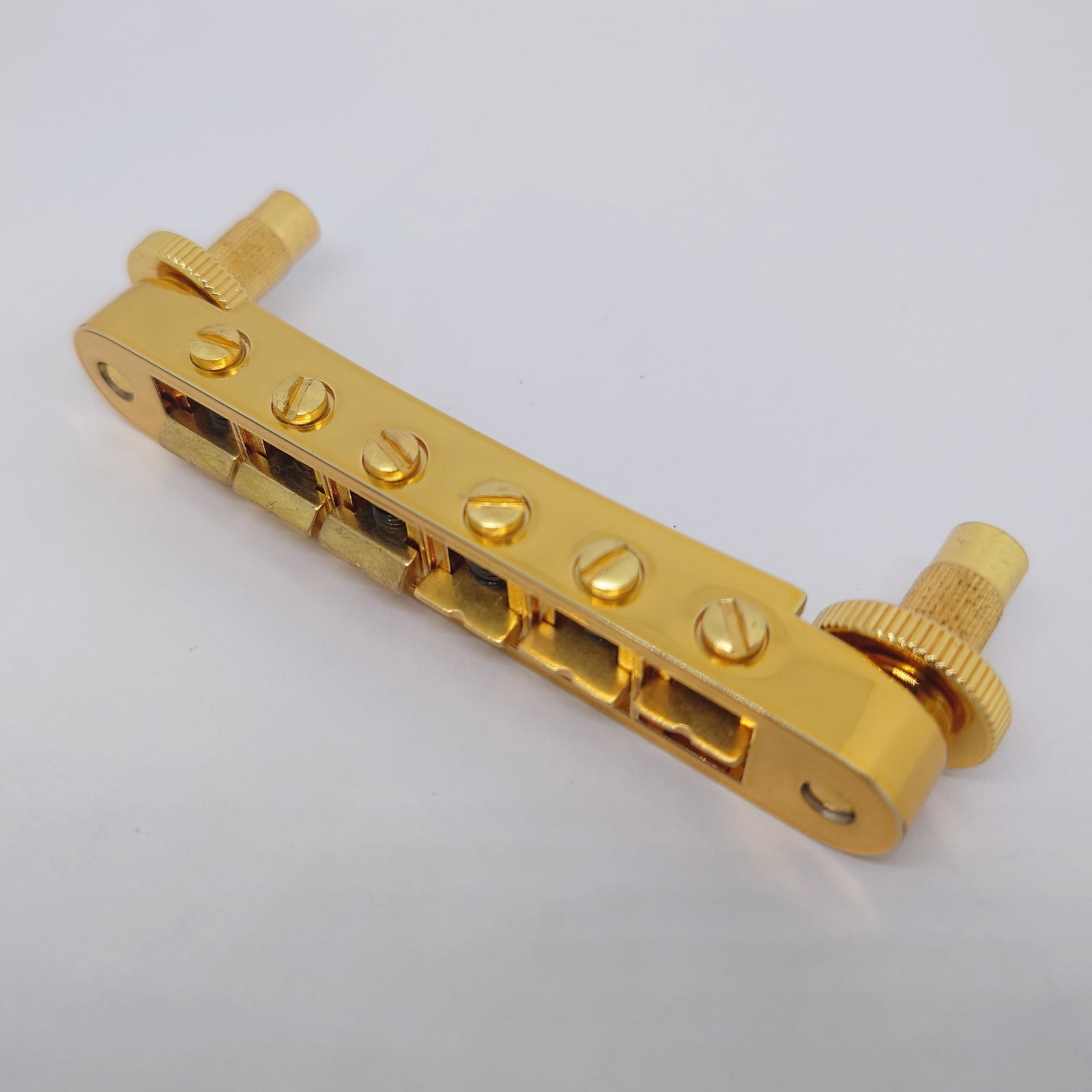 Guitar Fixed Saddle Bridge Tailpiece Set with ABR-1 Style Tune-O-Matic Bridge Gold for ABR LP SG EPi Electric Guitars
