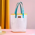 thumbnail image 3 of Large Capacity Transparent Beach Bag – Jelly PVC Tote for Women, Portable Swimming Bag, Waterproof Shopping Bag for Travel, Pool, Gym, Everyday Outing, 3 of 7