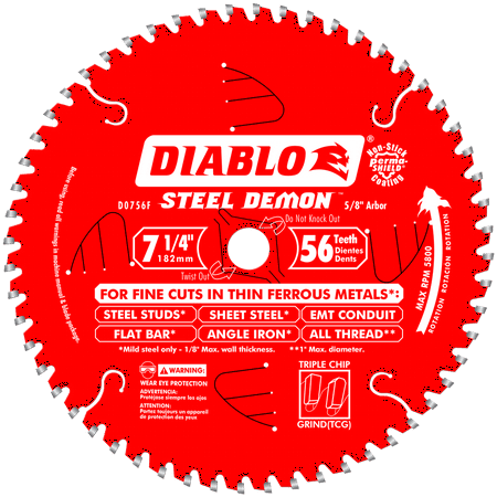 UPC: 0008925069287 | Freud D0756F 7-1/4  56T Steel Demon Ferrous Metal Circular Saw