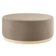 thumbnail image 2 of Modway Tilden Large 38" Round Performance Velvet Upholstered Ottoman in Taupe Natural, 2 of 7