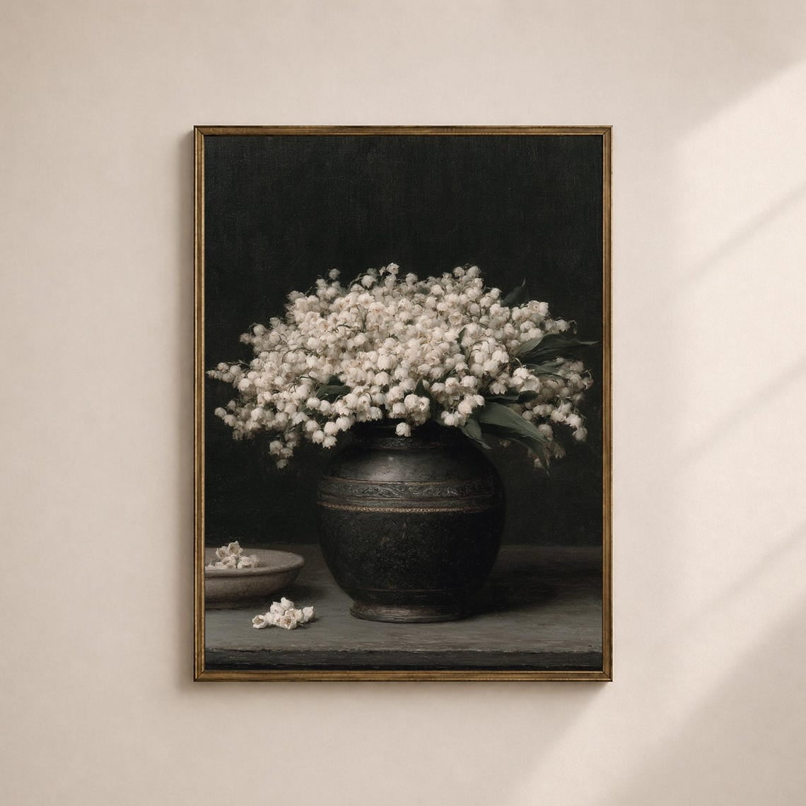 Lily Of The Valley Wall Art Print Cottagecore Bedroom Decor