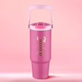 thumbnail image 1 of Vaso térmico Juicy Couture Flip Fusion de 1,2 L de acero inoxidable rosa, 1 of 8