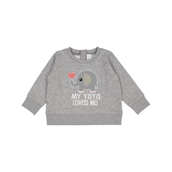 Inktastic My Yaya Loves Me Grandchild Baby Sweatshirt