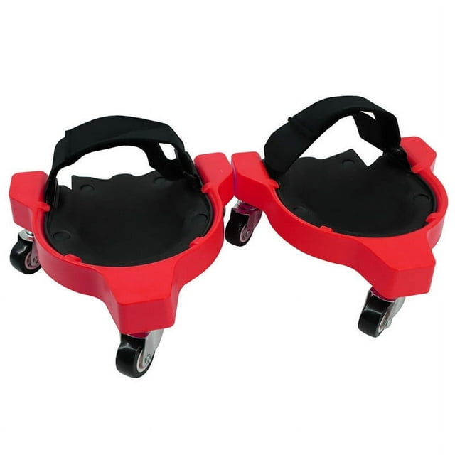 Paire de Genouillères Roulantes Robustes avec Roues Pivotantes à 360° - Mobilité Sans Effort, Protection Multi-Usage pour la Construction, le Jardinage et le Travail du Sol - Design Durable, Confortable et Facile à Utiliser