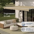 thumbnail image 3 of ALEKO 12' x 10' Sand Manual Retractable Patio Awning Sunshade, 3 of 6