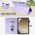 thumbnail image 4 of For Samsung Galaxy Tab A9 Plus 11.0 inch Release 2023 (SM-X210/SM-X215) Case, Rhombus Pattern Multiple Viewing Angles Stand Slim Folio Cover (Purple), 4 of 6