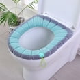 thumbnail image 2 of VQPeo Knitted Waterproof Toilet Seat Cushion, Thickened Bathroom Mat Pad, Easy-Clean Lid Cover for Home Comfort & Cleanliness, 2 of 6