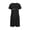 Black, variant on Nightgowns for Women Letter Graphic Sleep Shirt Dress Short Sleeve Scoop Neck Soft Comfortable Summer Nightdress