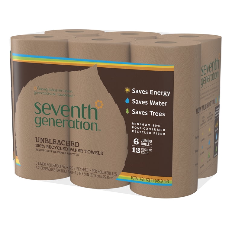 Seventh Generation Natural Unbleached Paper Towels, 6 Pack photo 4