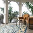 thumbnail image 3 of Safavieh Courtyard Dani Bordered Indoor/Outdoor Area Rug, Blue/Natural, 6'7" x 9'6", 3 of 10