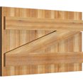 thumbnail image 2 of 32 1/4"W X 18"H Timbercraft Six 5 3/8" Boards Joined Board-N-Batten Shutters W/Z-Bar, Rough Sawn Western Red Cedar (Per Pair), 2 of 13