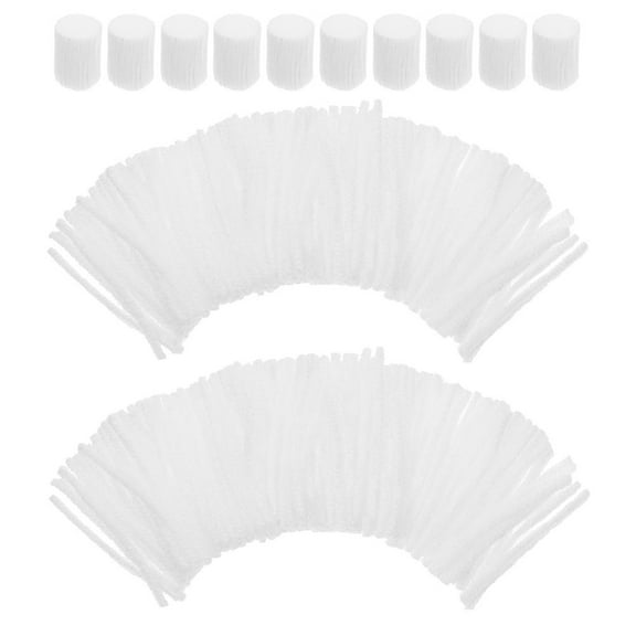 SEWCHICS White Acrylic Latch Hook Yarn Kit for Rug Making and Handmade Craft Projects