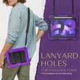 thumbnail image 5 of FJLBDE Case for iPad Air 5th Generation / iPad Air 4th Generation 10.9 inch, Rugged Shockproof Tablet Cases Cover with Kickstand Shoulder Strap, Purple, 5 of 7