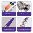 thumbnail image 3 of Saxofón Clarinete con 8 teclas codificadas por colores Instrumentos musicales de viento para niños ABS ecológico Saxofón mímico educativo temprano para niños pequeños, 3 of 8