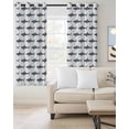 thumbnail image 2 of Blue Grey Sharks Blackout Curtains for Bedroom Living Room Darkening Curtains 63 Inches Long Modern Coastal Ocean Animals Window Curtain 2 Panels Set Insulated Window Treatment Grommet Drapes 42"x63", 2 of 9