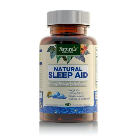 - Nature’s Wellness Natural Sleep Aid, 60 Vegetable Capsules