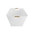 thumbnail image 4 of Better Homes & Gardens White Large Rectangle Galvanized Tub, 21.96" x 14.96", 4 of 5