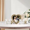 thumbnail image 1 of Mr and Mrs Decoration Wedding Table Deco Mariage Champetre Wedding Gift Heart Photo Frame Letters Decoration for Bedroom Home Birthday Engagement Party Reception Photobooth, 1 of 5