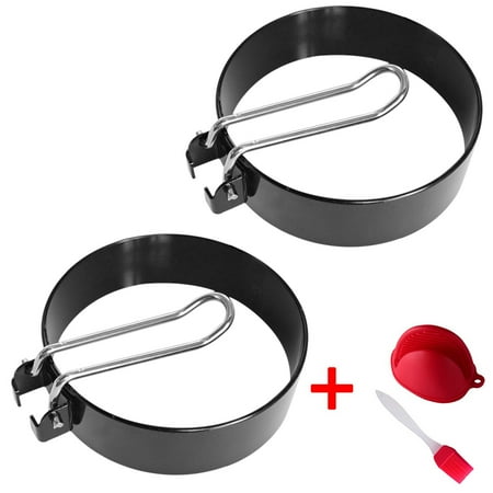 

Famure Stainless Steel Mould|Egg Ring Round Professional Pancake Mold Cooker Rings For Cooking Stainless Steel Non Stick Fried Pancakes Sandwiches