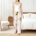 thumbnail image 4 of Salouo Avocado Doing Sport Yoga Print Women's Pajama Pants Casual Loose Sweatpants PJs Flowy Pants Drawstring Palazzo for Women Wide Leg Pants Lounge Pajama -X-Large, 4 of 8