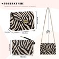 thumbnail image 7 of Rarucativ Zebra Stripe Crossbody Bags for Women Portability Small Shoulder Bag Ladies Handbag Fashion Durable Purse Shoulder Bags with Chain Strap for Work Shopping, 7 of 7