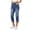 Blue, variant on Capri Jeans for Women, Slim Fit Summer Crossed Hem Stretchy Womens Denim Capris Dark Gray Size XL