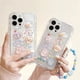 thumbnail image 4 of Funda suave transparente con cordón de cadena de teléfono colgante de oso 3D coreano para iPhone 15, 14 Pro Max, 11, 13, 12 Mini, XR, 6, 8, 7 Plus, X, XS, SE, 4 of 5