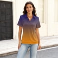 thumbnail image 4 of Womens Polo Shirts Casual Short Sleeve Lapel Collar Womens Polo Golf Shirts V Neck Breathable Work Blouses, 4 of 4