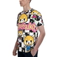 thumbnail image 6 of Mens Aggretsuko 3d Print T-Shirt Crewneck Short Sleeve Tee Shirt, 6 of 7