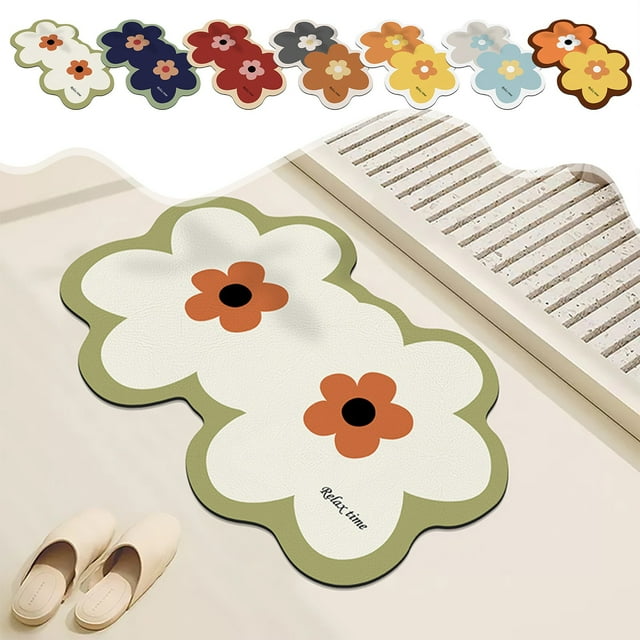 Sentmoon Outdoor Rugs Outdoor Mats for Front Door Carpet Rubber Material Bathroom Non Slip Mat Absorbent Floor Mat Entrance Mat Non Slip Foot Mat Bedroom Carpet