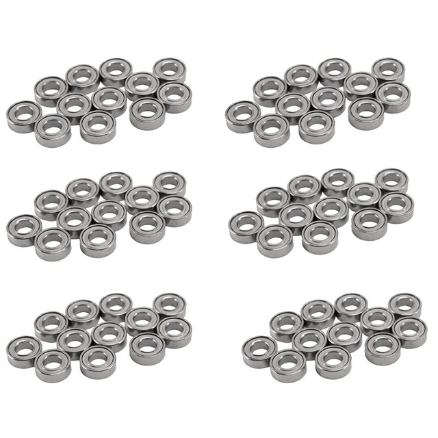 72 Piezas de Rodamiento de Acero 3X6X2Mm para C14 C24 C34 C44 MN D90 MN-90 MN99S RC Repuestos de Coche Accesorios de Actualización
