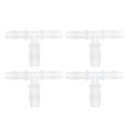 thumbnail image 1 of Conector de manguera de plástico Unique Bargains 15/64" x 5/16" x 15/64" tipo Tee para acuario PP transparente 4 piezas, 1 of 7