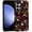 Halloween floral print, variant on for Samsung Galaxy S25 Case,Dual-Layer TPU Silicone + PC Hard,Shockproof and Scratch-Resistant Phone Case The Cat with The Sunset Flowers