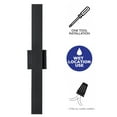 thumbnail image 5 of C Cattleya 2-Light Outdoor Wall Light Integrated LED Wall Sconce with Matte Black Finish, 5 of 6