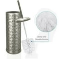 thumbnail image 2 of NU Steel TBH-03-PWT Laser Cut Toilet Brush Holder with Lid, Pewter  TBH-03-PWT, 2 of 7